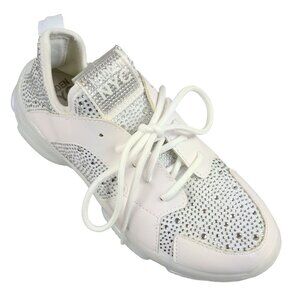 Madden NYC Rhinestone Women's White Sneaker Size 8.5 NWT